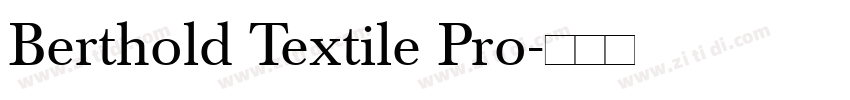 Berthold Textile Pro字体转换